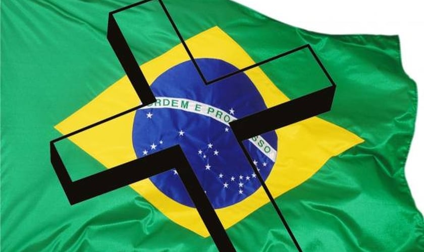 Bandeira do Brasil + Cruz 