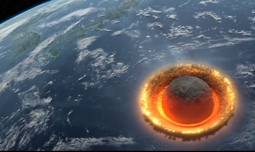A possibilidade do asteroide é citada em um vídeo de simulação do Discovery Channel.