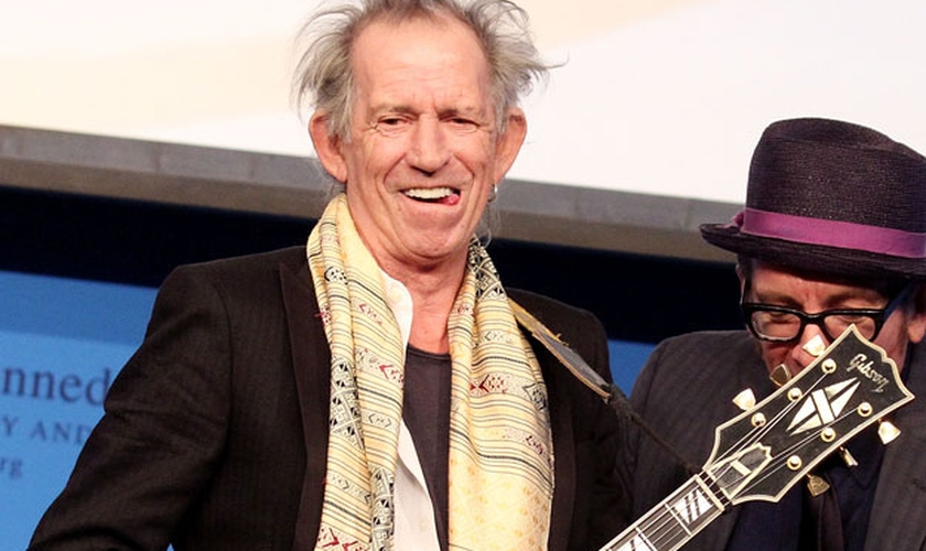 Keith Richards. guitarrista da banda de rock Rolling Stones. (Rádio Blog)