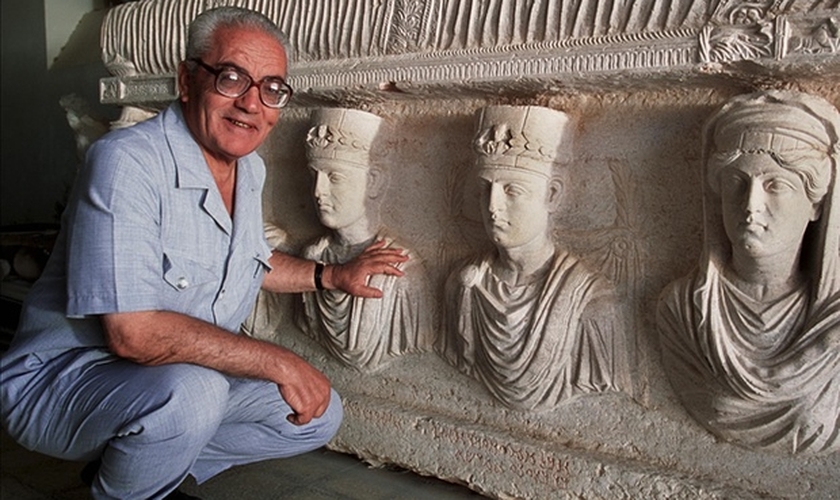 Khaled al-Asaad trabalhou por mais de 50 anos como chefe de antiguidades em Palmyra, foi executado pelo Estado islâmico na última terça-feira. (Foto: Marc Deville/Gamma-Rapho via Getty Images)
