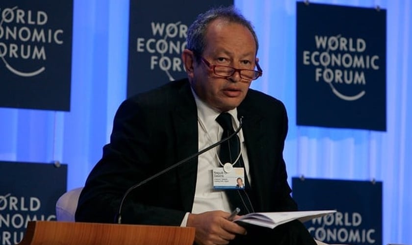 Naguib Sawiris durante o Fórum Econômico Mundial de 2009 (Foto: Flickr/World Economic Forum/Nader Daoud)