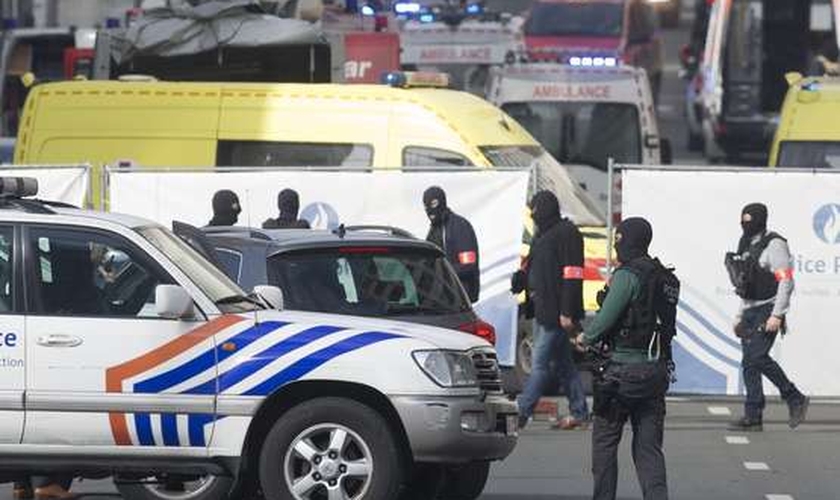 Atentados terroristas no aeroporto e metrô de Bruxelas, na Bélgica, deixaram vários mortos. (Foto: EFE)