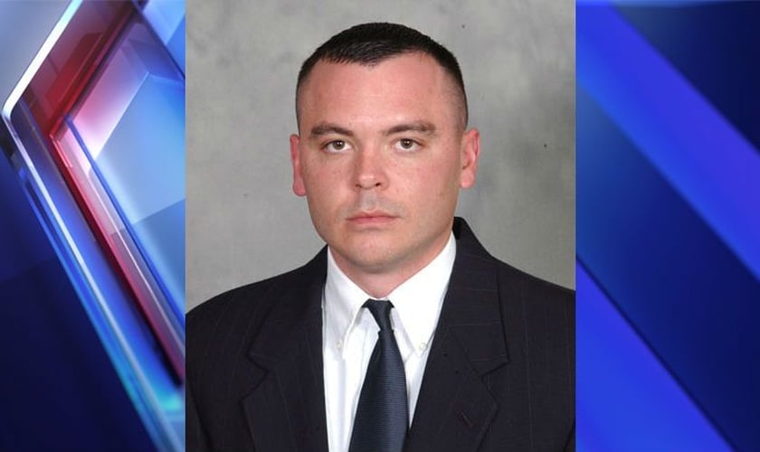 Brian Hamilton tem 40 anos de idade e 14 de carreira na Polícia Estadual de Indiana. (Imagem: Fox 59)