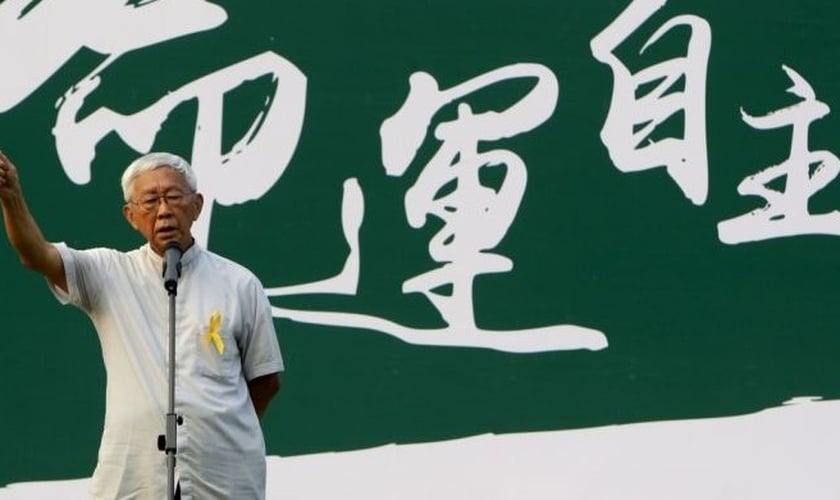 Cardeal Joseph Zen, durante evento em Hong Kong. (Foto: Reuters)