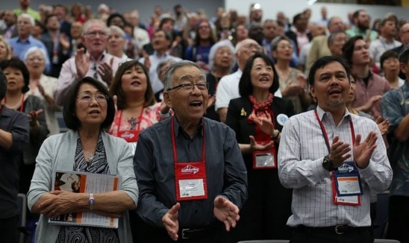 Membros de igrejas metodistas dos EUA participam de Conferência Anual, em Oregon. (Foto: Facebook)