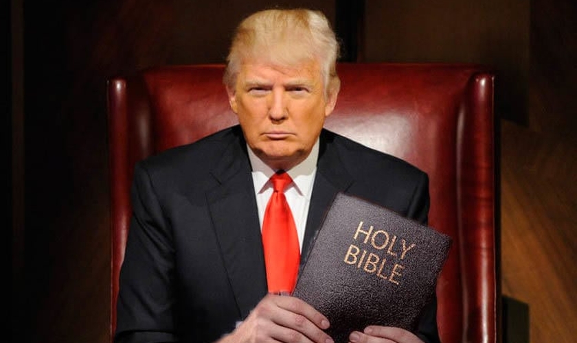 Donald Trump, único pré-candidato republicano à Casa Branca, lançou uma nova tradução da Bíblia. (Foto: Reprodução/Twitter)