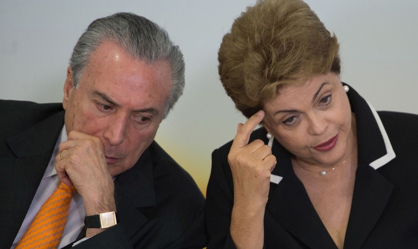 Dilma Rousseff e Michel Temer. (Foto: Notibrás)