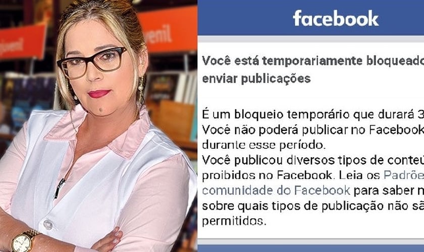 Marisa Lobo é psicóloga, cristã e foi censurada pelo Facebook, após denunciar a exposição "Queermuseu", do Santander Cultural. (Imagem: Guiame)