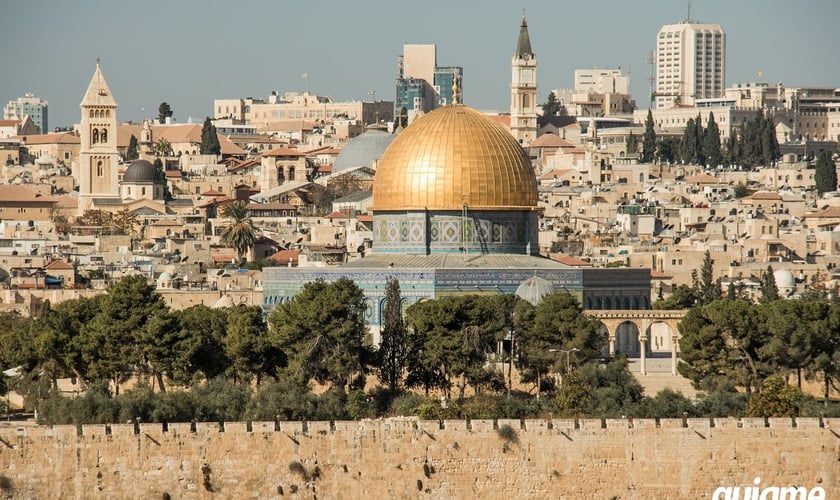 Imagem do Monte do Templo em Jerusalém. (Foto: Guiame/Marcos Paulo Corrêa)