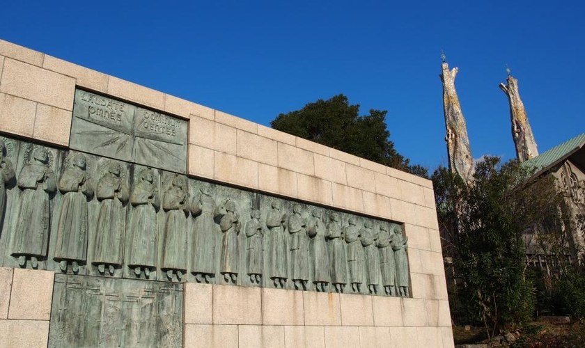 Museu e Monumento dos Vinte e Seis Mártires na cidade de Nagasaki, no Japão. (Foto: Turismo de Nagasaki)