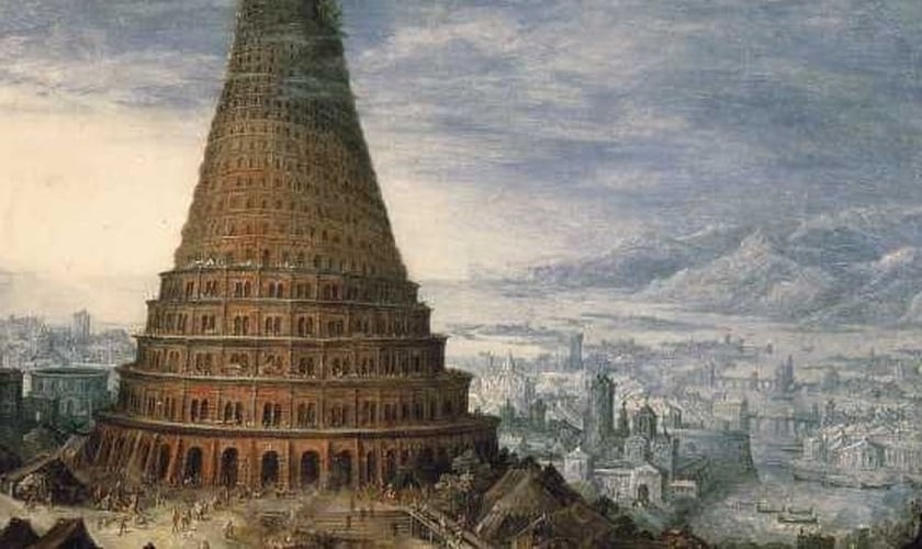 Quadro ilustra a Torre de Babel. (Imagem: O Malhete)