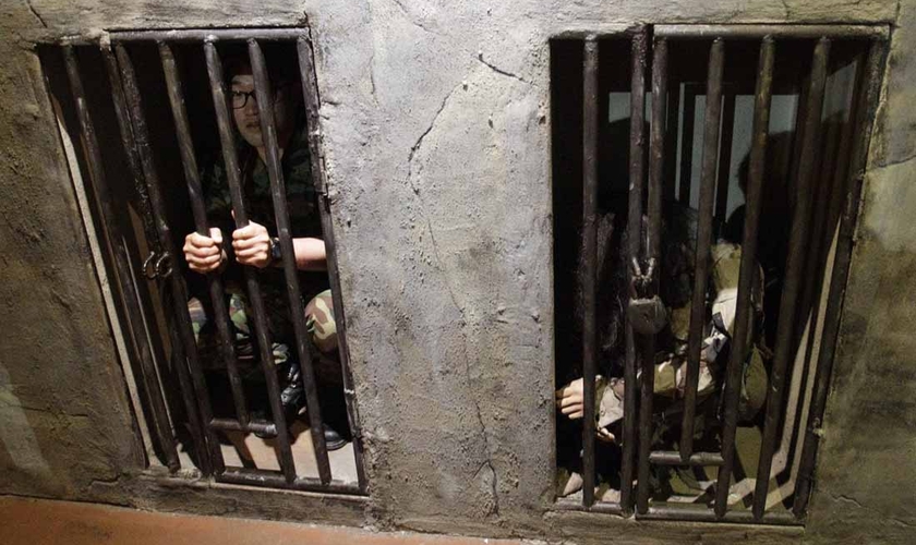 Cristãos são trancados em celas minúsculas. (Foto: Portas Abertas EUA).