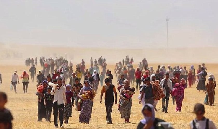 Milhares de cristãos fugiram do Iraque e Síria durante o domínio do Estado Islâmico. (Foto: Reprodução)