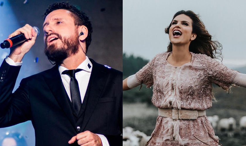 Entre os nomes dos artistas convidados estavam Leonardo Gonçalves e a ganhadora de Grammy Aline Barros. (Fotos: Divulgação).