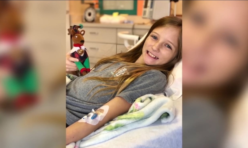 Roxli Doss tem 11 anos e havia sido diagnosticada com um tumor raro, considerado "incurável". (Foto: ABC30.com)