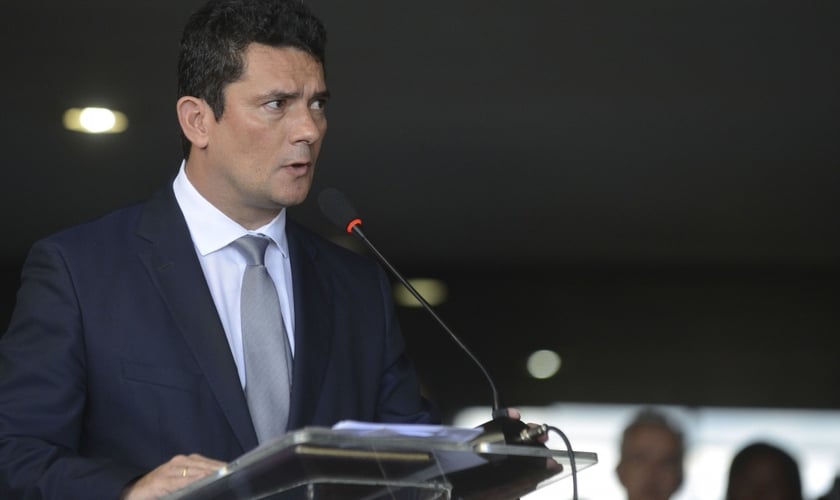 Ministro da Justiça Sergio Moro apresenta pacote de medidas anticrime. (Foto: Reprodução/Opovo)