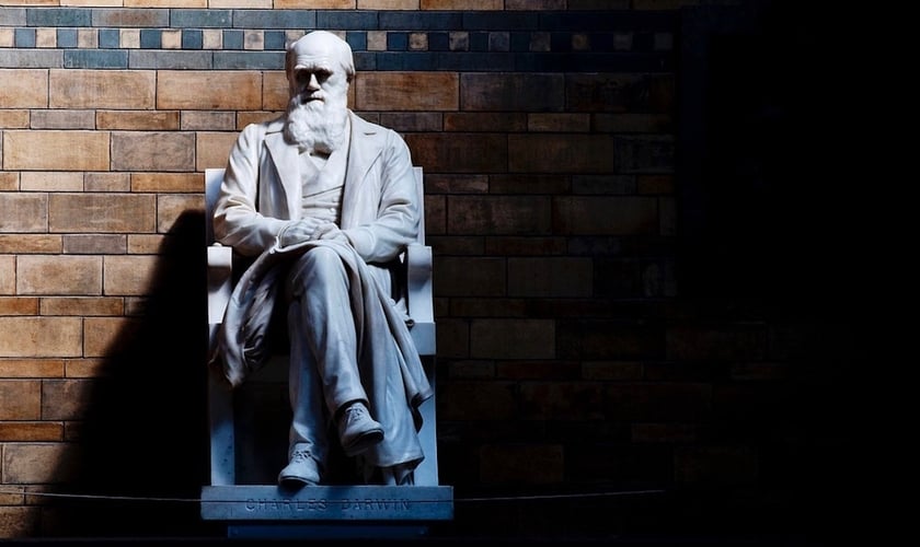 Estátua de Charles Darwin no Museu de História Natural de Londres. (Foto: CGP Grey/Flickr)