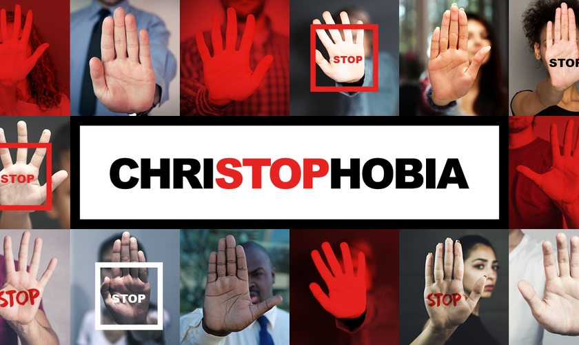 Campanha Stop Christophobia. (Foto: Divulgação/ Stop Campaign)