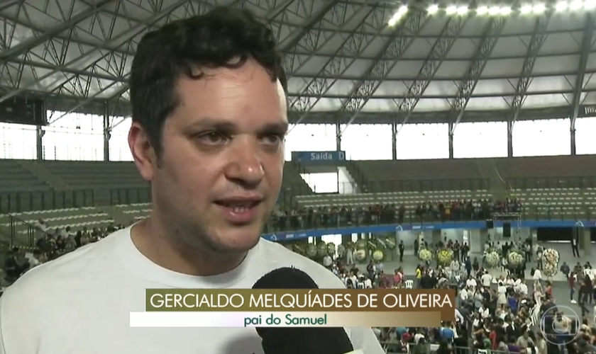 Gercialdo Melquíades de Oliveira, pai de Samuel. (Foto: Reprodução/Globo)