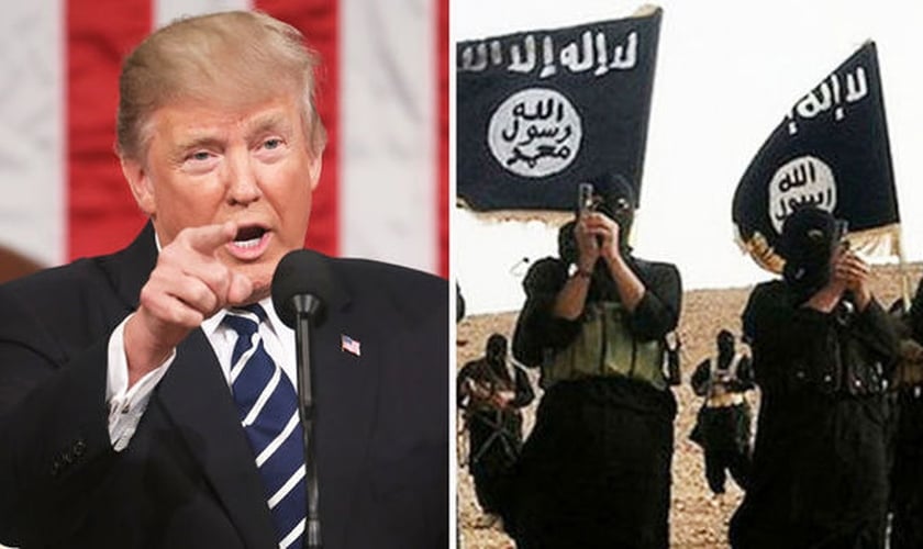 Em comunicado, Trump anunciou fim do Estado Islâmico na Síria; divulgação foi feita no sábado (23) pela Casa Branca. (Foto: Divulgação/RM)