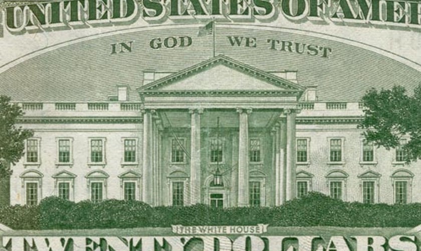 Cédula de dólar americano. (Foto: Reprodução/Christian News)