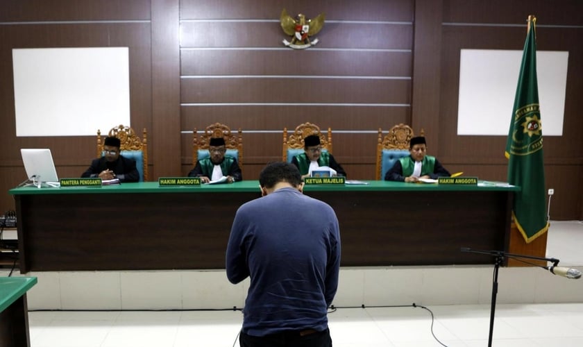 Imagem ilustrativa. Tribunal islâmico da província indonésia de Aceh. (Foto: Hotli Simanjuntak/EPA/Shutterstock)