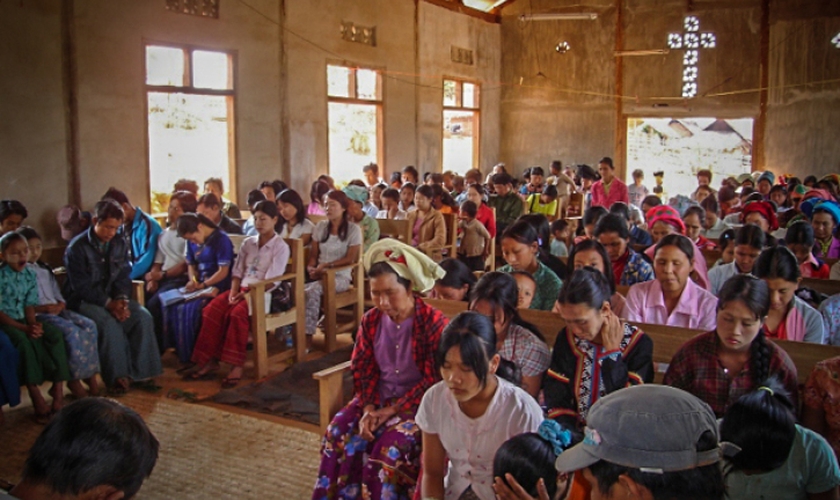 Igreja em Mianmar. (Foto: Christian Aid Mission)