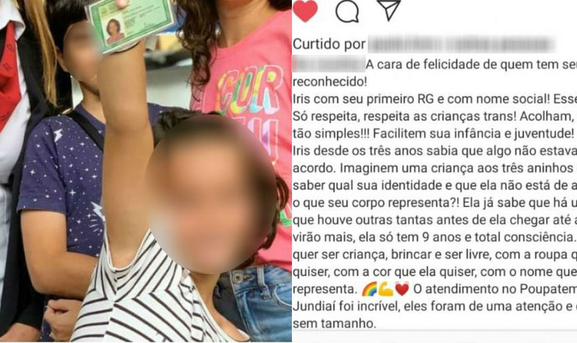 Mãe comemorou nas redes sociais sobre conquista e publicou texto em apoio à filha, em Jundiaí (SP). (Foto: Reprodução/G1)