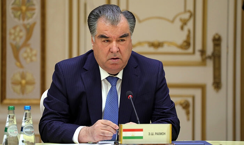 Emomali Rahmon, presidente do Tajiquistão desde 1994. (Foto: Reprodução/UGCN)