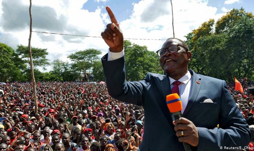 Lazarus Chakwera eleito presidente do Malawi. (Foto: E. Chagara / Reuters)