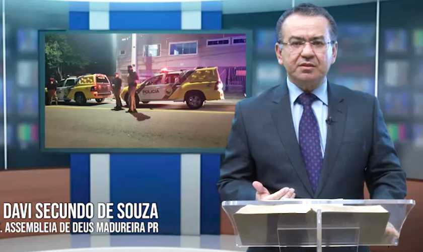Pastor Davi Secundo de Souza comenta abordagem policial em vídeo. (Foto: Facebook/Assembleia de Deus Madureira)