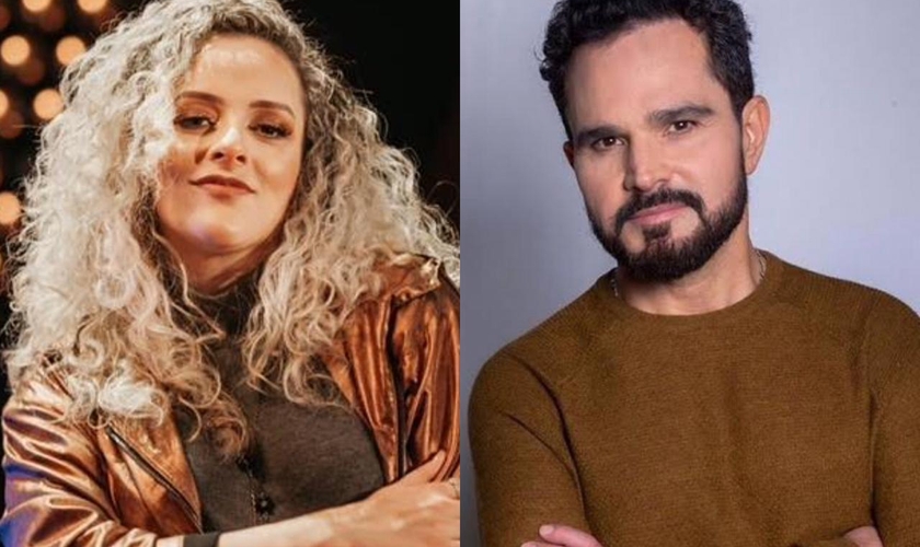 Gabi Sampaio e Luciano Camargo gravam nesta sexta-feira, o clipe do single "Espírito Santo", que integra o novo álbum gospel do cantor sertanejo. (Imagem: Divulgação)