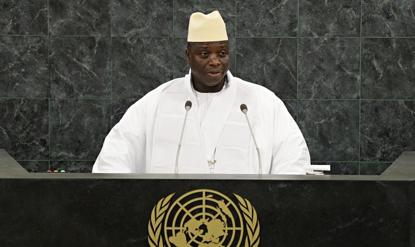 Ex-ditador Yahya Jammeh governou sob regime islâmico. (Foto: Reprodução / Christianity Today)