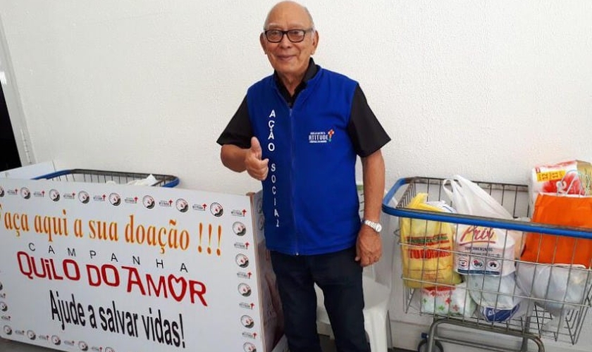 Francisco Rodrigues Mesquita, de 77 anos, teve a vida transformada. (Foto: Igreja Batista Atitude)