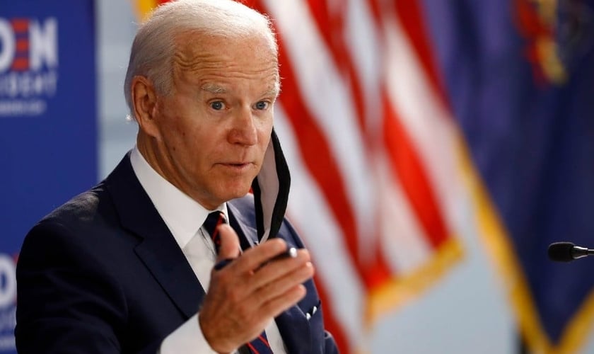O democrata Joe Biden espera tomar posse da presidência dos Estados Unidos em 2021. (Foto: (AP Foto/Matt Slocum)
