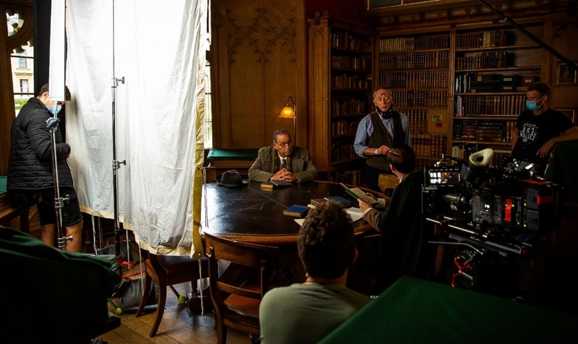 Um dos cenários do filme “O mais relutante dos convertidos”, em Oxford. (Foto: Alexander Whittle/1A Productions)