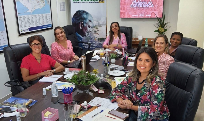 Primeira reunião de planejamento do Comitê de organização do Mulheres da Esperança Rio. (Foto: Facebook/Esperança Rio 2021)