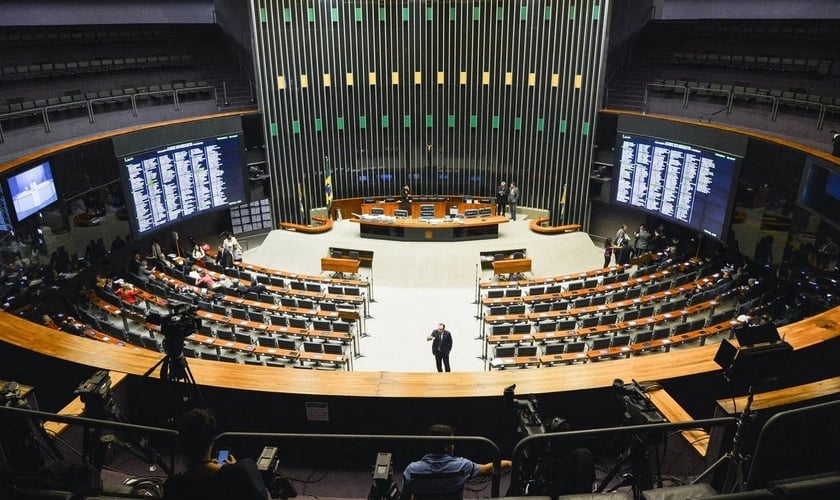 Plenário da Câmara dos Deputados, onde foi realizada a votação. (Foto: Reprodução / JP)