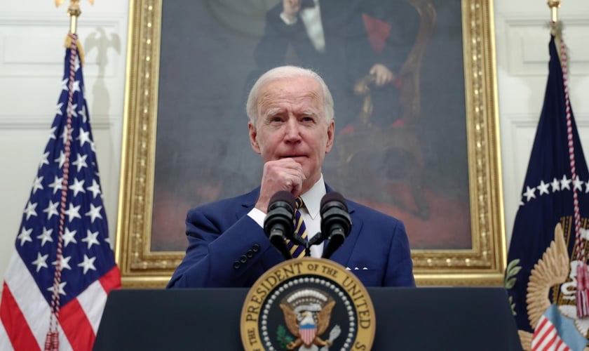 Joe Biden em discurso na Casa Branca, em 22 de janeiro de 2021. (Foto: Reuters/Jonathan Ernst)