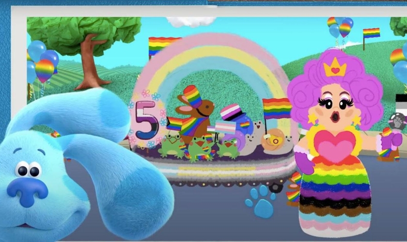 Novo desenho do Nickelodeon, sobre desfile do Orgulho Gay, do Blue's Clues & You, para cantar junto. (Foto: Reprodução/YouTube)