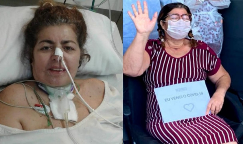 Ivete Rodrigues é um milagre, ela teve 100% dos pulmões comprometidos. (Foto: Site Mulher Cristã).