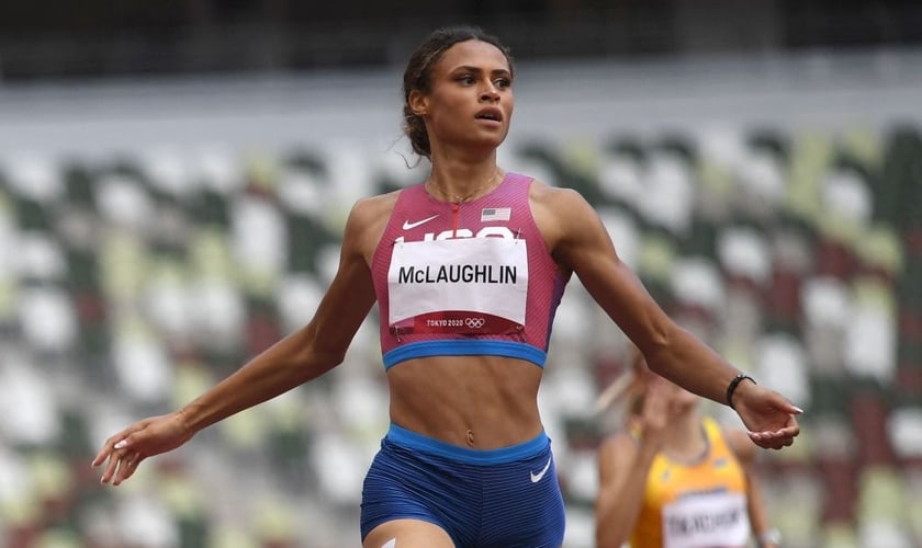 Sydney McLaughlin, dos EUA, estabeleceu recorde mundial nas Olimpíadas. (Foto: AFP/Getty Images)