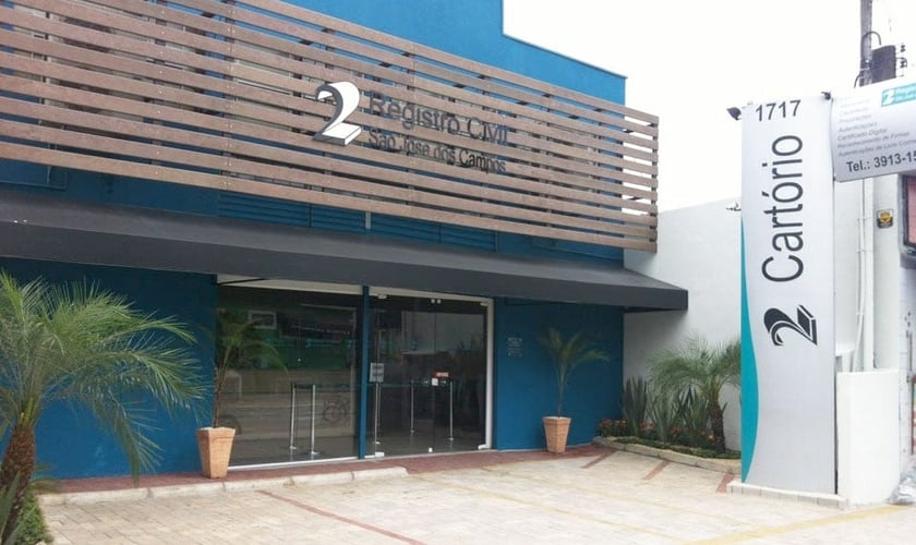 Fachada do 2º Cartório de Registro Civil em São José dos Campos, SP. (Foto: Foursquare)
