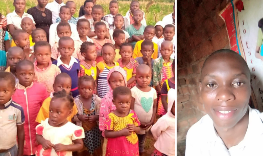 Pr. Sila Simali atende 60 crianças em Mbale, Uganda. (Foto: Reprodução / Arquivo Pessoal)