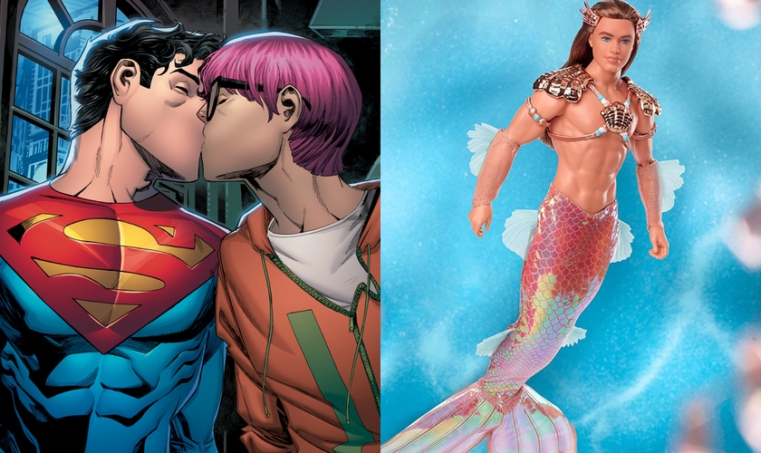 Super-heróis começam a ser retratados segundo visão da ideologia de gênero. (Foto: Reprodução/DC Comics/Mattel)