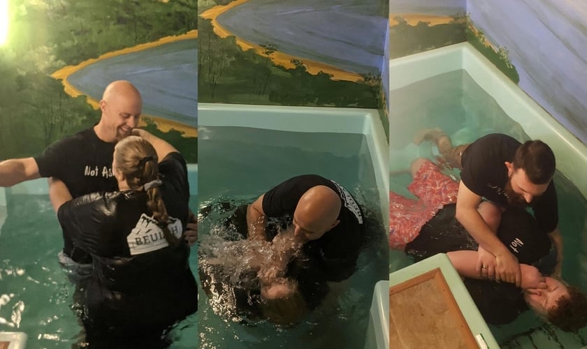 A igreja passou a ver dezenas de pessoas sendo batizadas. (Foto: Beulah Baptist Church)