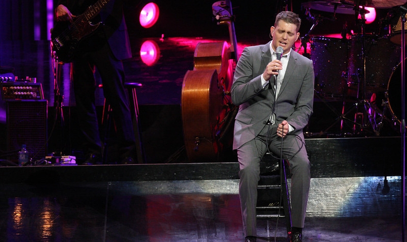 Michael Bublé durante show na turnê Crazy Love Tour.  (Foto: Eva Rinaldi / Creative Commons)
