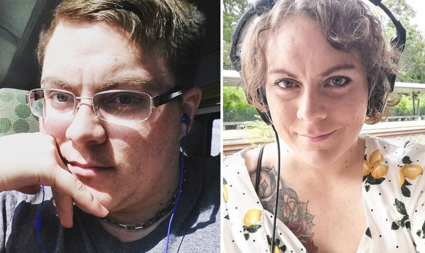 Michelle fez transição de gênero, de mulher para homem; ela postou sua foto do antes e depois. (Foto Twitter @somenuancepls)