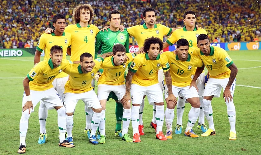 Seleção Brasileira de futebol, 2013. (Foto: Wikimedia Commons)