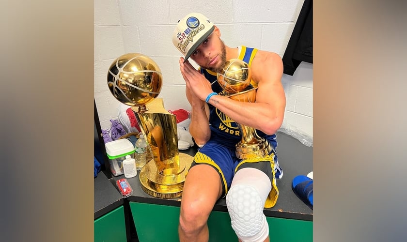 O cristão Stephen Curry ainda conquistou o título de Jogador Mais Valioso das Finais. (Foto: Instagram/Stephen Curry).